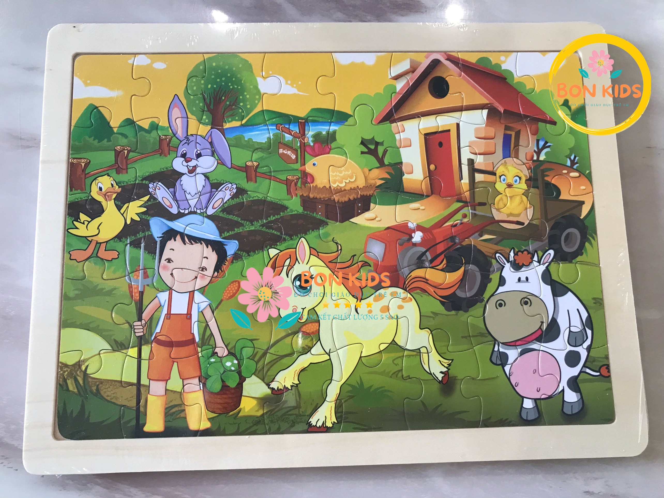 Đồ chơi tranh xếp hình 40 mảnh puzzle cho bé - Đồ chơi thông minh trẻ em