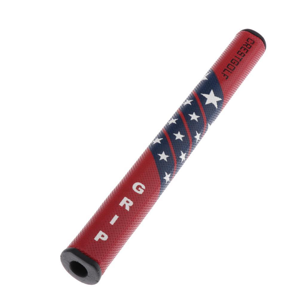 Golf Putter Grip Super Light PU Leather Anti Slip Golf Red