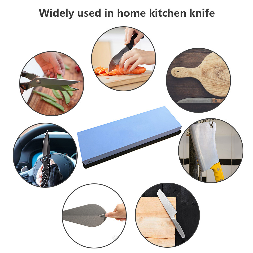 Đá mài với đế silicone không trượt Sharpening Stone with Non Slip Silicone Base 240 Grit