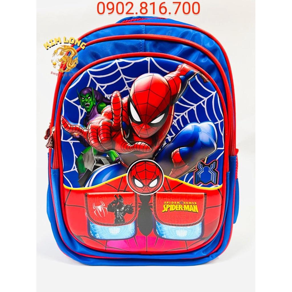 Balo đi học cho bé trai cấp 1 tiểu học Lớp 1 2 3 4 5 hình siêu nhân nhện Spiderman