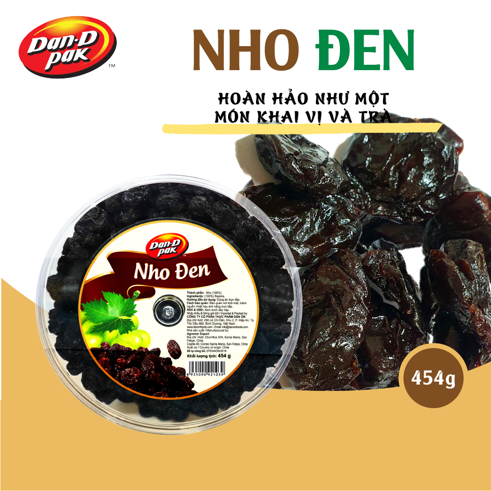 NHO ĐEN 454G THOMPSON RAISINS DAN DPAK