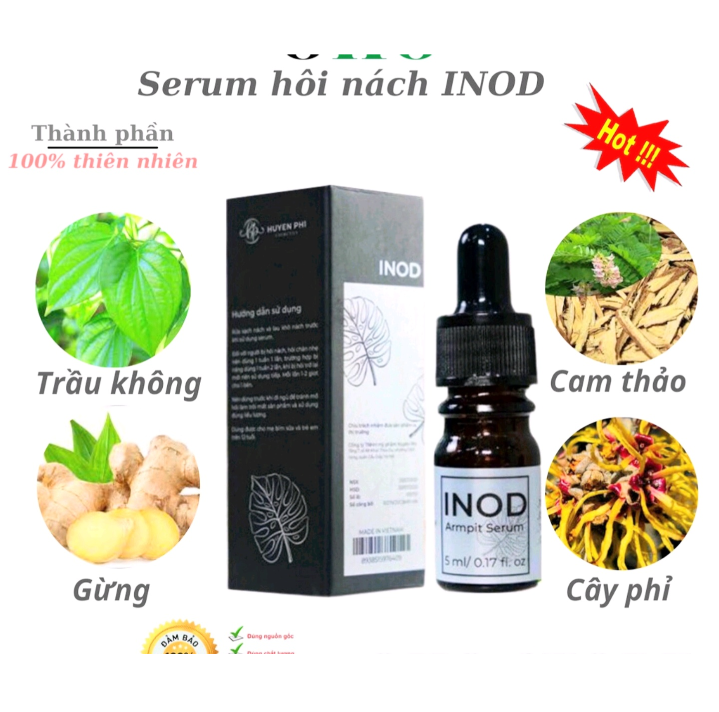 CHAI TINH DẦU SERUM HUYỀN PHI TRỊ HÔI NÁCH HÔI CHÂN TAY HIỆU QUẢ HÀNG CAO CẤP LOẠI TỐT