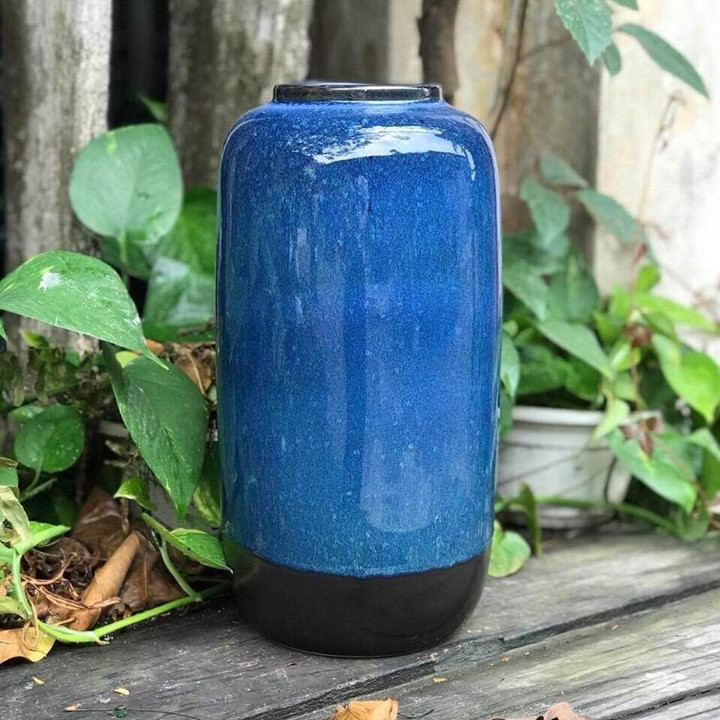 LỌ HOA DÁNG ỐNG TRỤ to -gốm sứ bát tràng