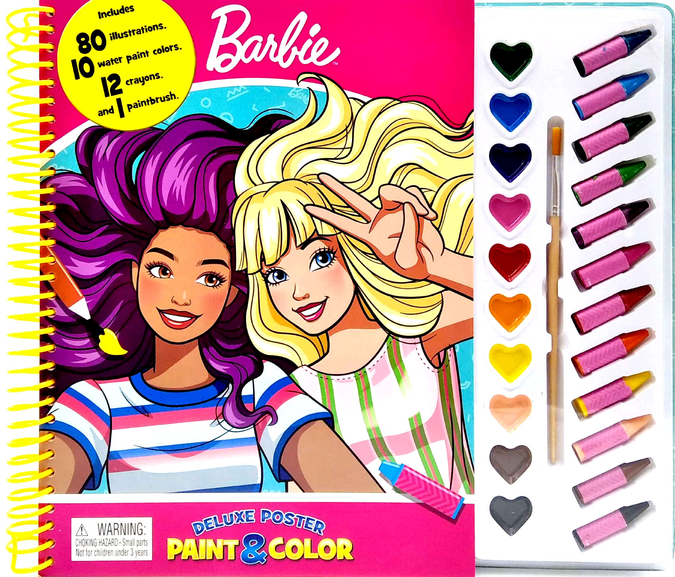 Mattel Barbie Deluxe Poster Paint &amp; Color