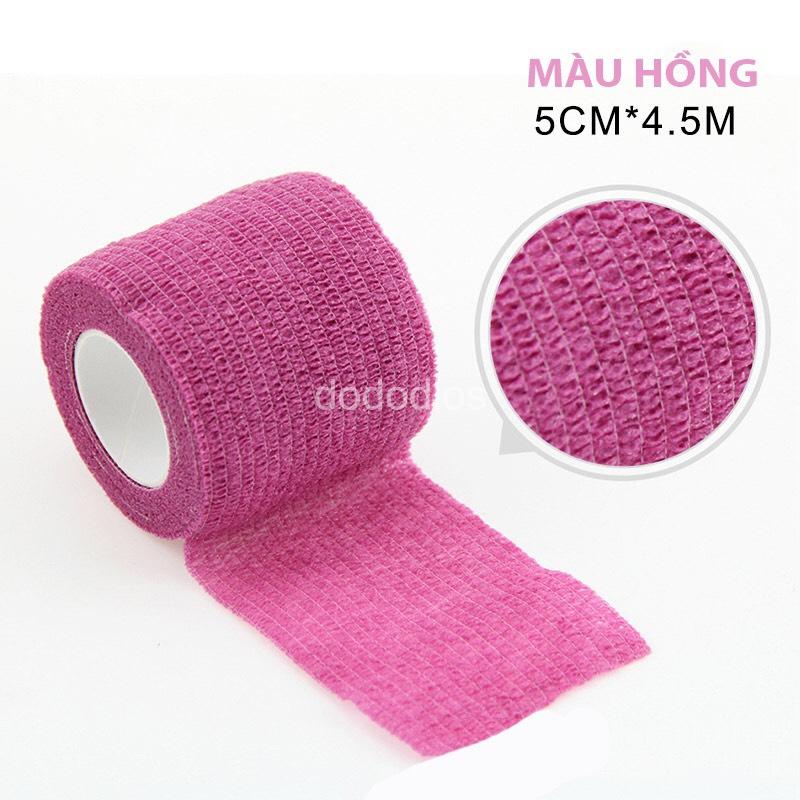 Băng Keo Thể Thao Tự Dính Đá Bóng Cuốn Cổ Chân Cổ Tay Cao Su Non Vải Chống Chấn Thương - Hàng chính dododios
