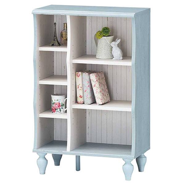 Kệ Nhỏ 5987865  Shabby Japan  (56.6 × 30.8 x 88.4 cm) - Xanh Lơ Có Vân