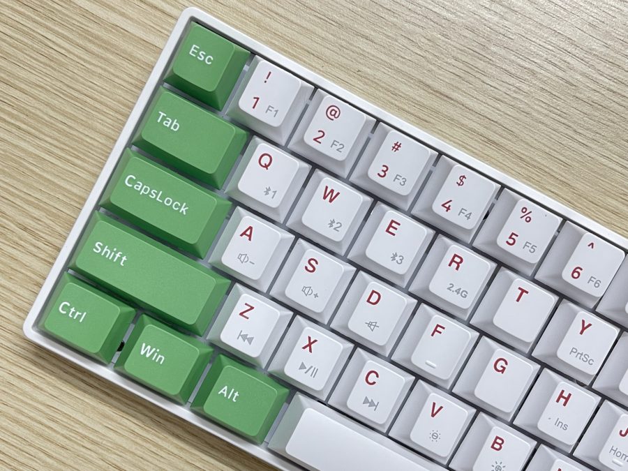 Bộ Keycap Xanh Matcha (PBT, Cherry Profile ) cho Newmen GM610 Layout 61 (12 nút) - Hàng Chính Hãng