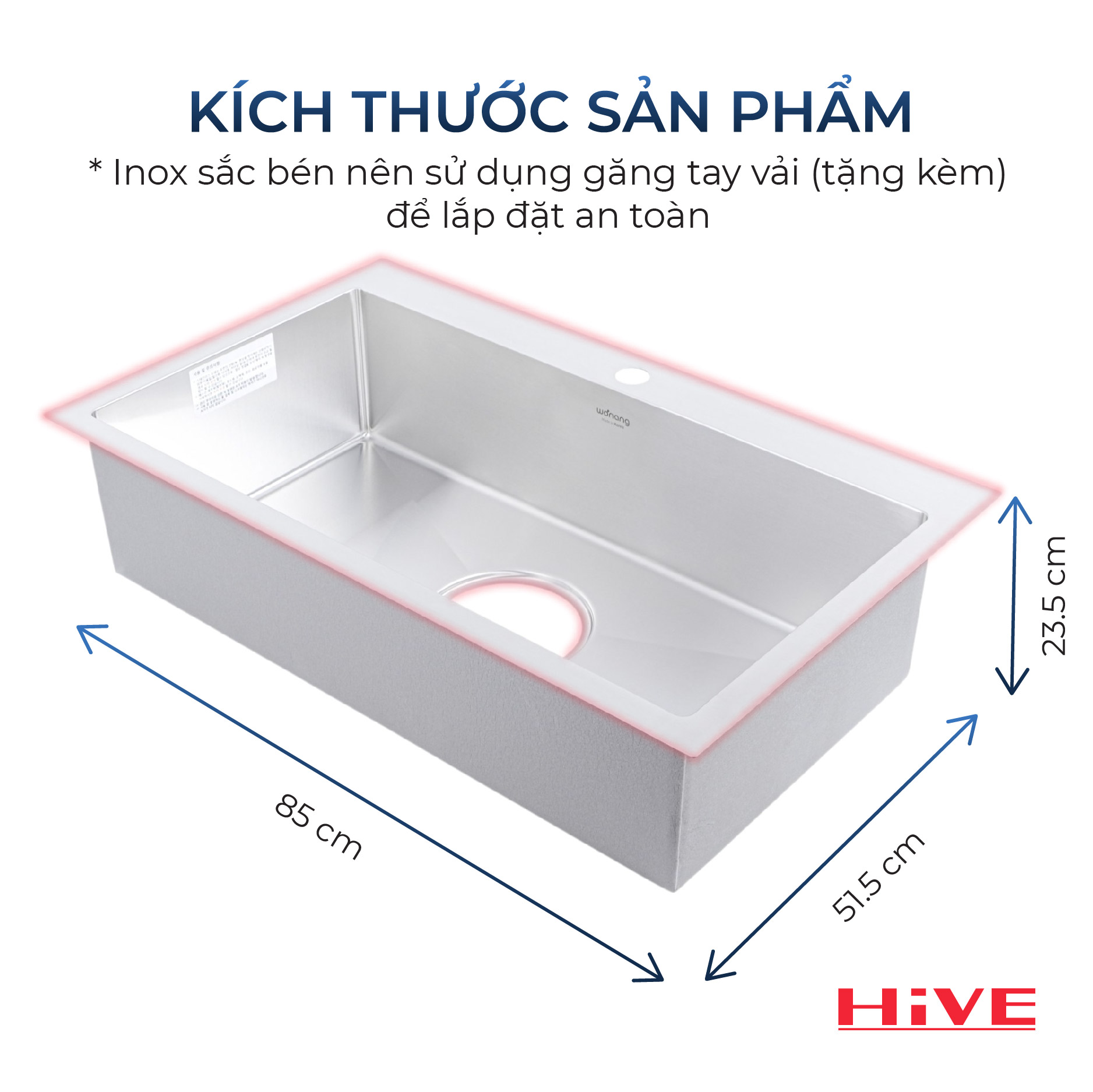 KỆ BỒN RỬA CHÉN INOX SQJ 850