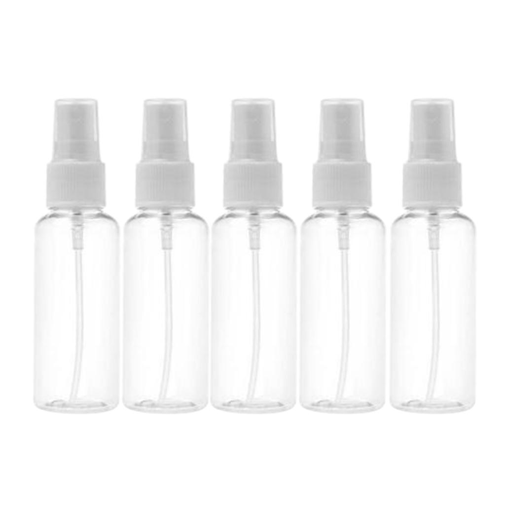 15 Pieces Mini Transparent Spray Fine Mist Empty Bottle Travel Bottles 50ml