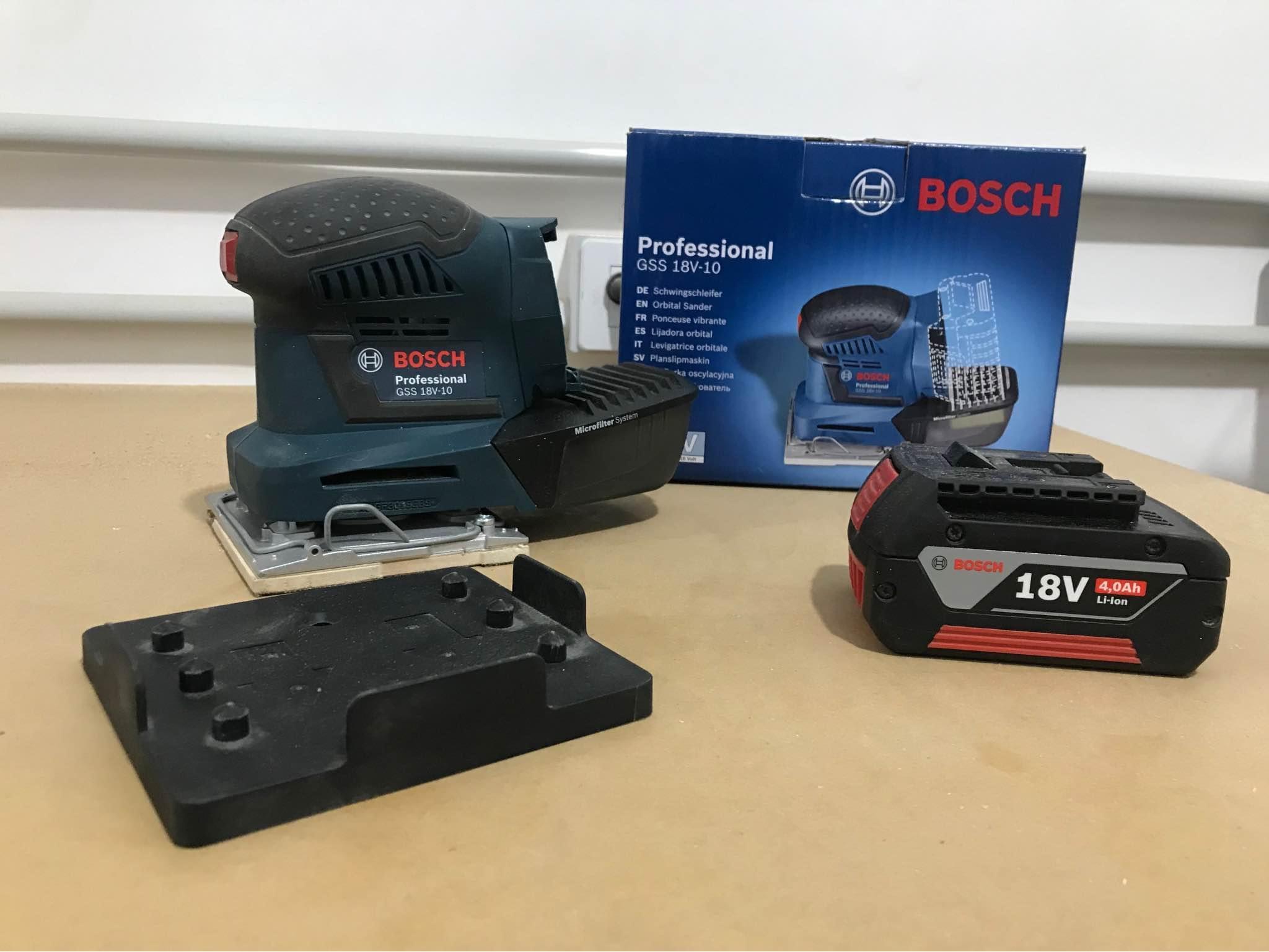 THÂN MÁY CHÀ NHÁM PIN 18V (113MM X 101MM)  BOSCH GSS 18V-LI (SOLO) - HÀNG CHÍNH HÃNG