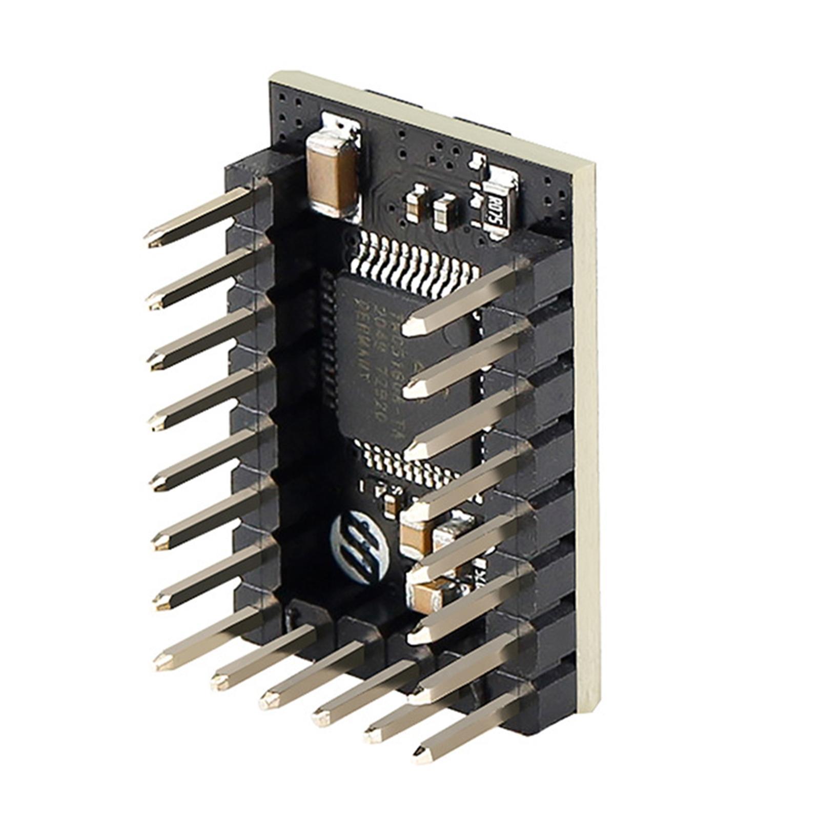 Qhv5160 Stepper Motor Driver, 4.2A, W/ Cooling Heatsink, Printer Parts Accessories, 8-60V Mute Driver High Power Silent