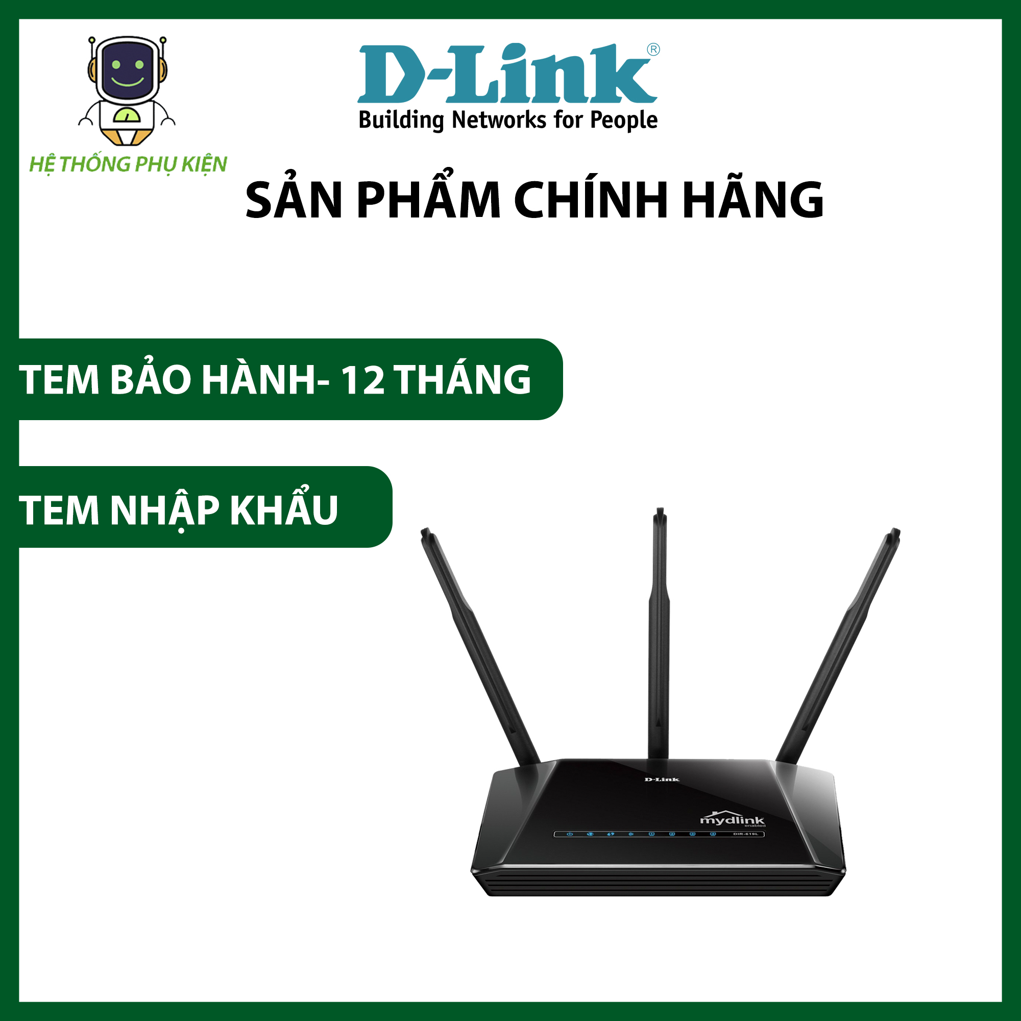 Bộ Phát Wifi Dlink DIR-619L 300Mbps- Hàng Chính Hãng