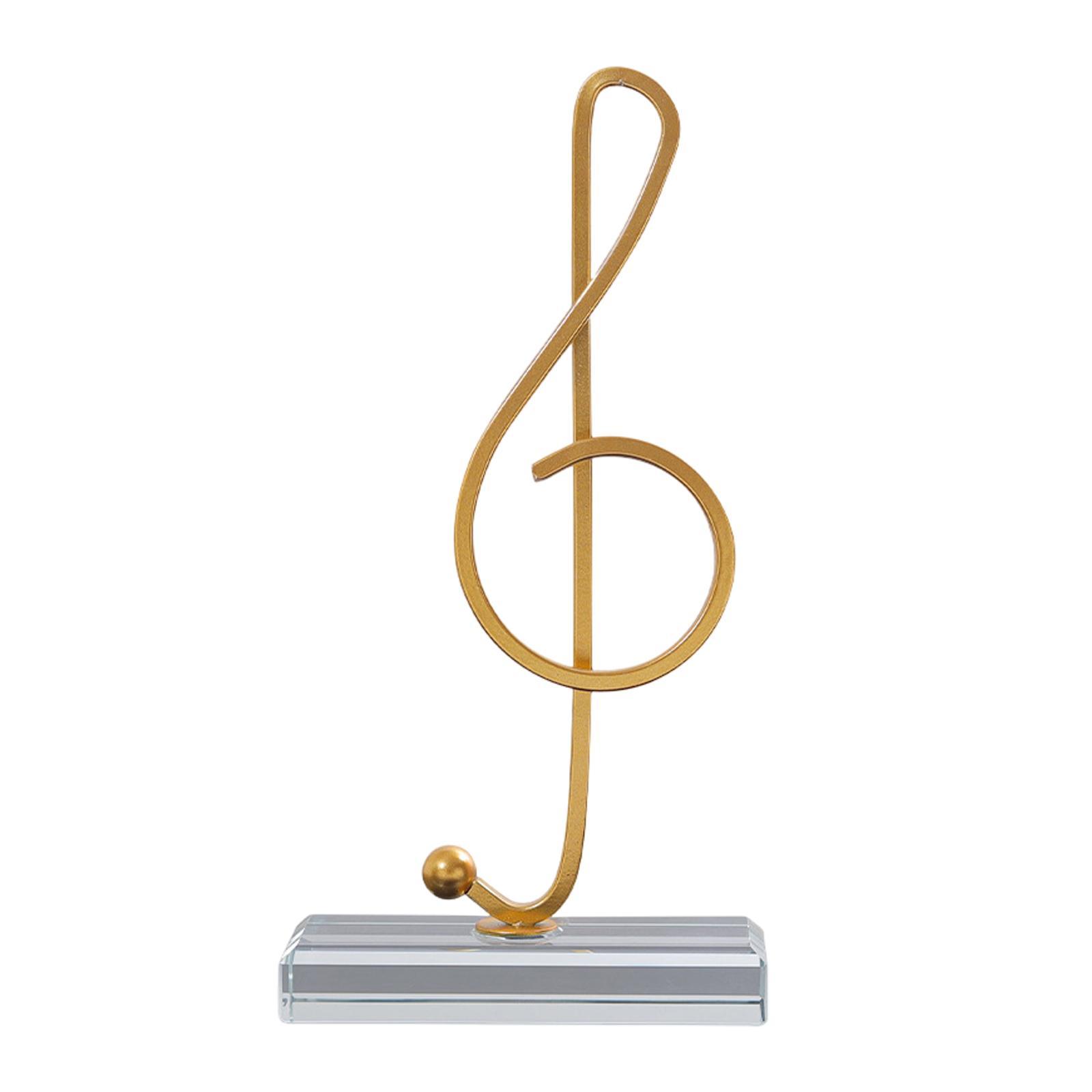 2 in Pack Music Note Figurines Statues Collectible for Cabinet Gifts Decor