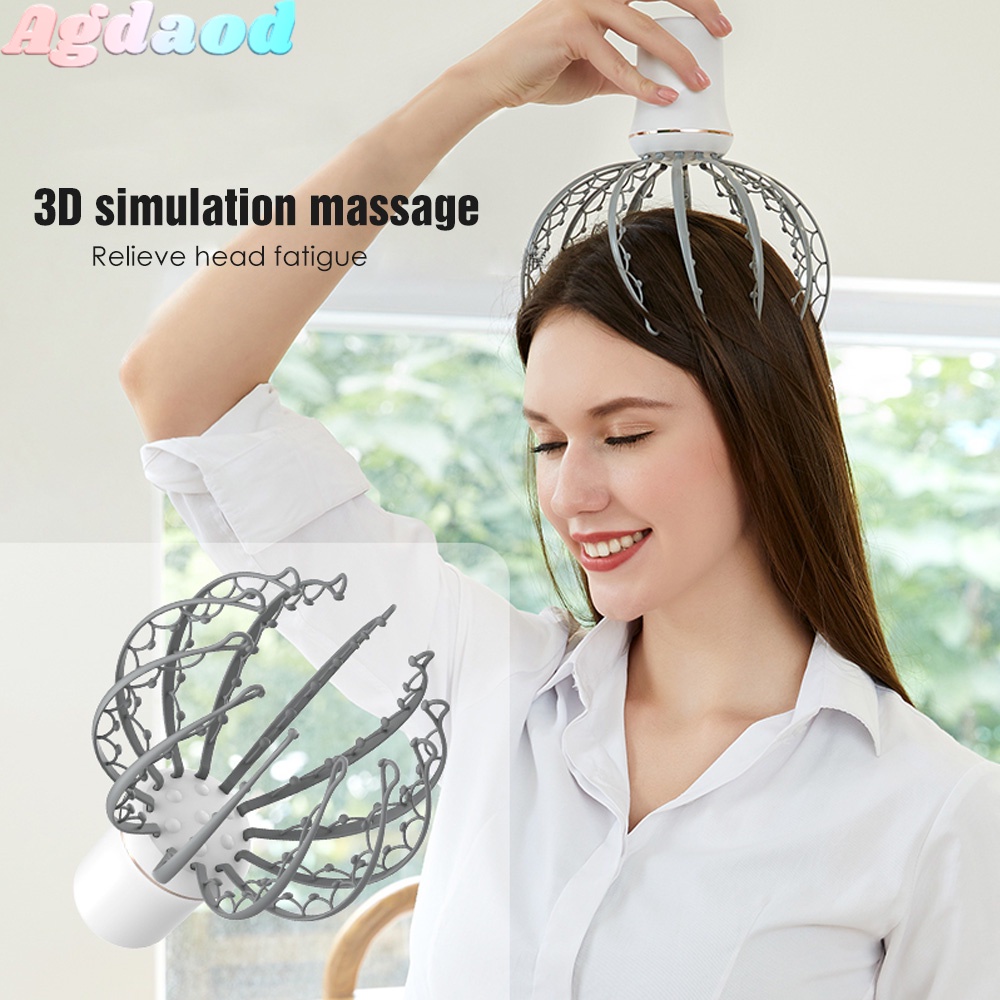 Máy Massage Đầu Mắt Chạy Điện Không Dây  3 Chế Độ Rung Có Thể Tháo Rời Thư Giãn Cao Cấp Trị Nhức Đầu, Cải Thiện Thị Lực Hiệu Quả, cải thiện chứng mất ngủ, mơ mộng, mệt mỏi não bộ, chóng mặt và rụng tóc.