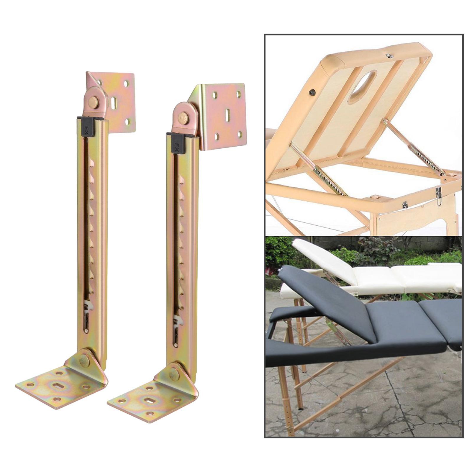 10 Gear Angle Lifting Rod Desk Hinge Adjustable, with Bracket Hardware for Cabinet