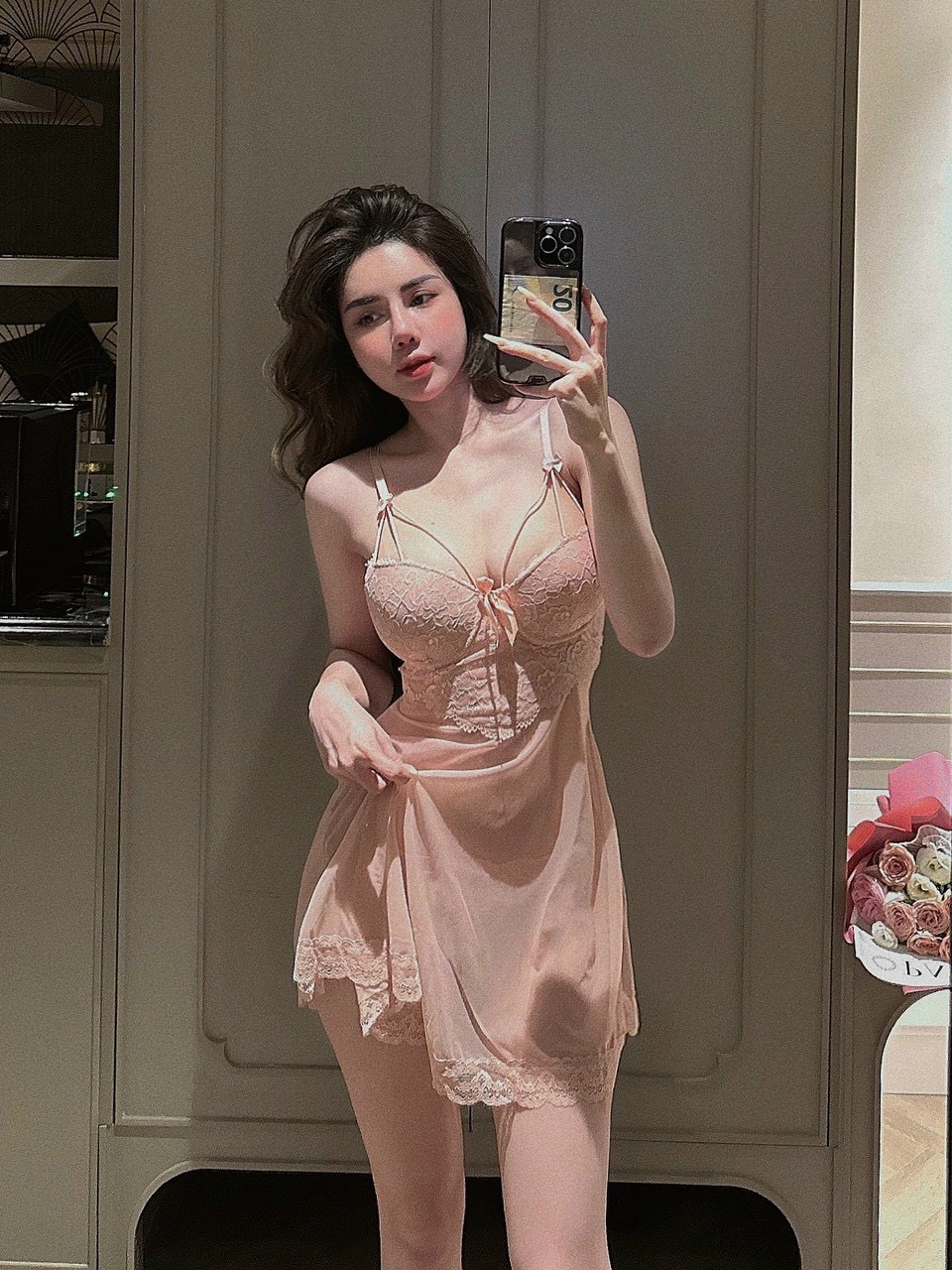 Váy Ngủ Nữ Xuyên Thấu - B.Lingerie