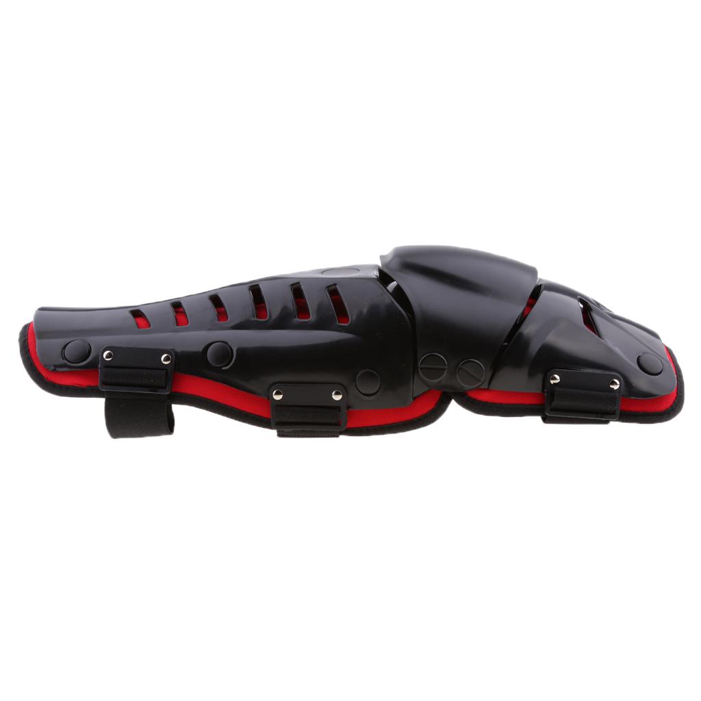Motorcycle Motocross Racing Knee Shin Guards Pads Protector Gear Red