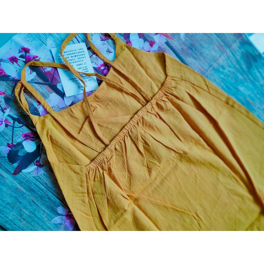 Váy 2 dây siêu xinh chất đũi siêu xinh