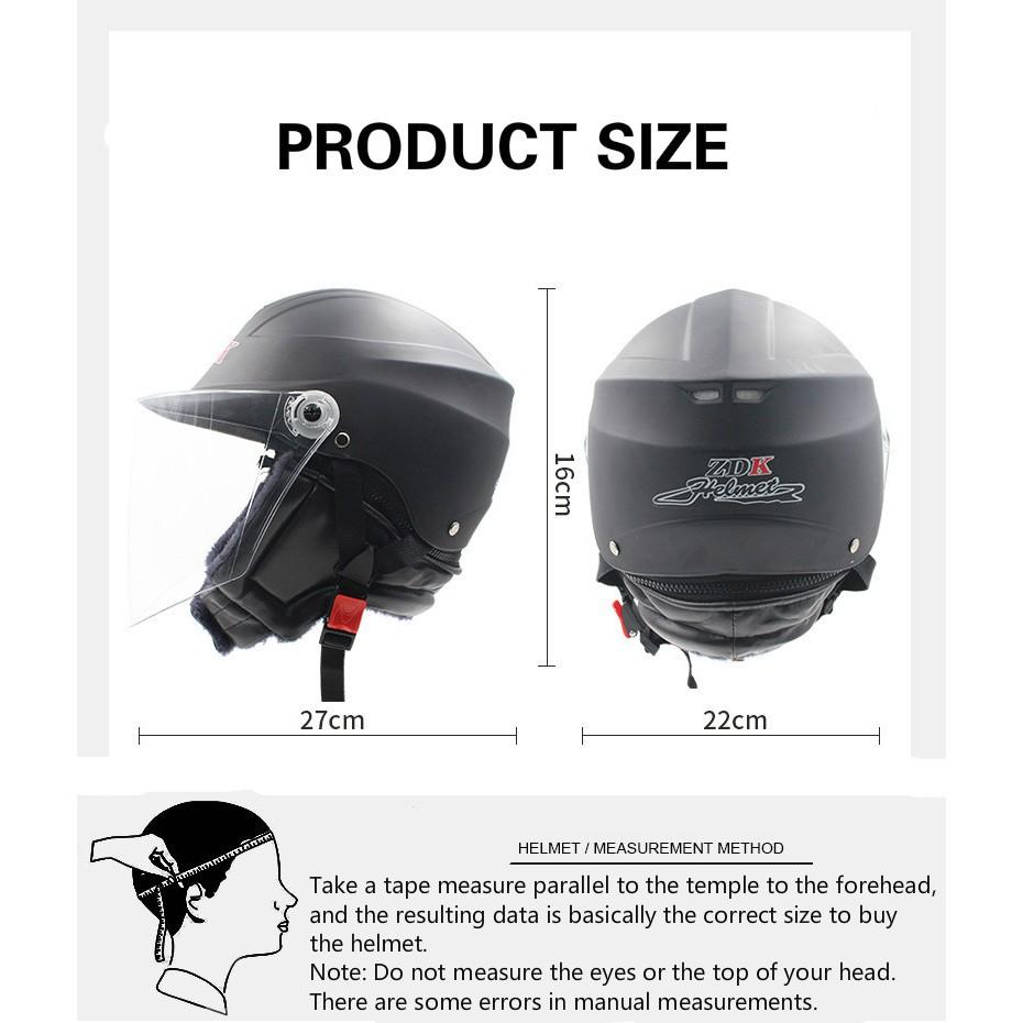 Mũ bảo hiểm xe máy điện thời trang Unisex