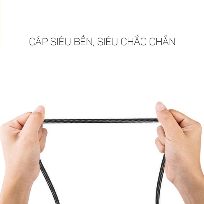 Dây cáp dù sạc nhanh Ossan Lightning SUMO-C1I100 - Hàng Chính Hãng