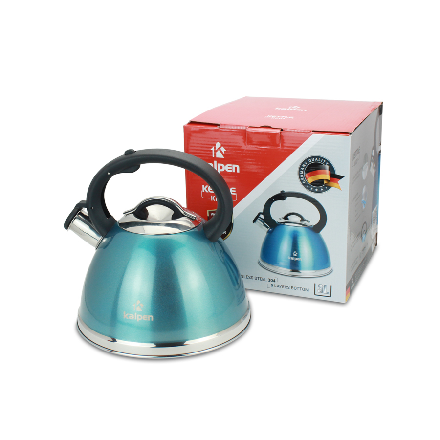 Ấm đun nước Inox 304 cao cấp Kalpen KK03 dung tích 3L dùng bếp từ chuẩn Đức - Hàng chính hãng