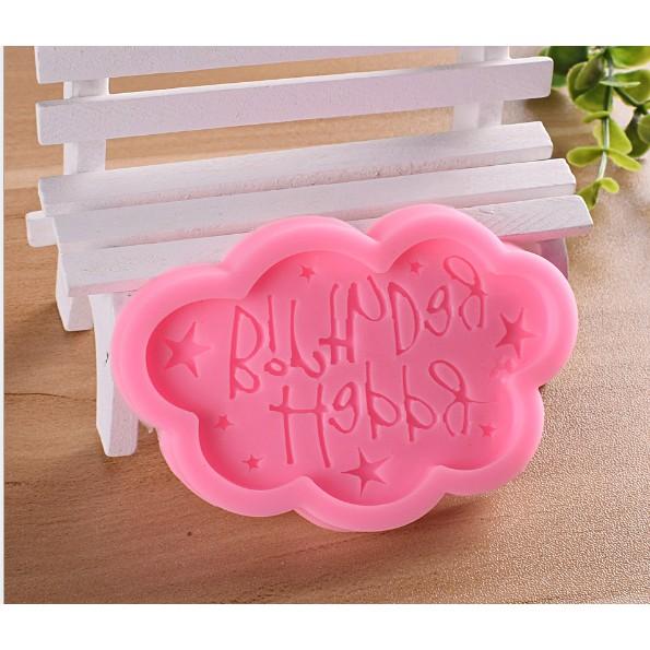 Khuôn silicon 3D happy birthday