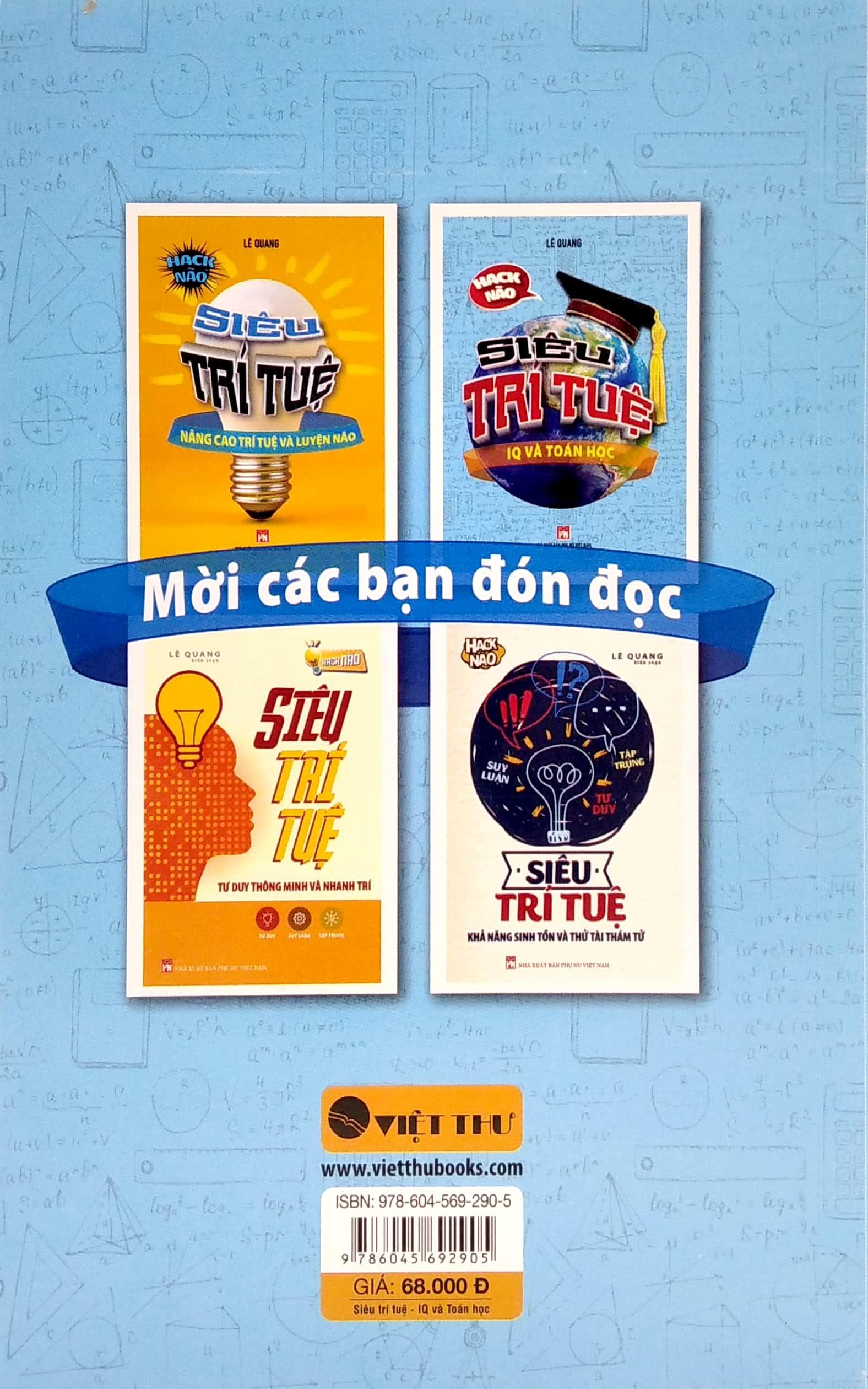 Bộ Sách Siêu Trí Tuệ: Nâng Cao Trí Tuệ Và Luyện Não + Khả Năng Sinh Tồn Và Thử Tài Thám Tử + Iq Và Toán Học + Tư Duy Thông Minh Và Nhanh Trí