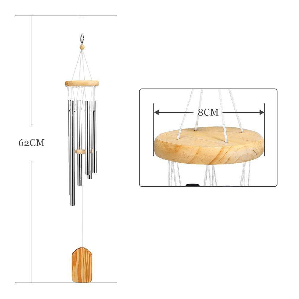 Chuông gió 6 thanh kim loại phong thủy tài lộc