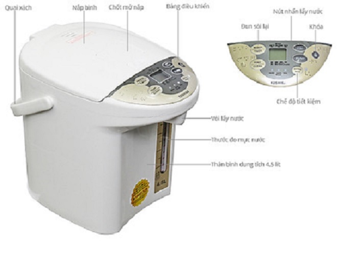 Bình Thủy Điện Toshiba PLK-45SFVN - Hàng chính hãng