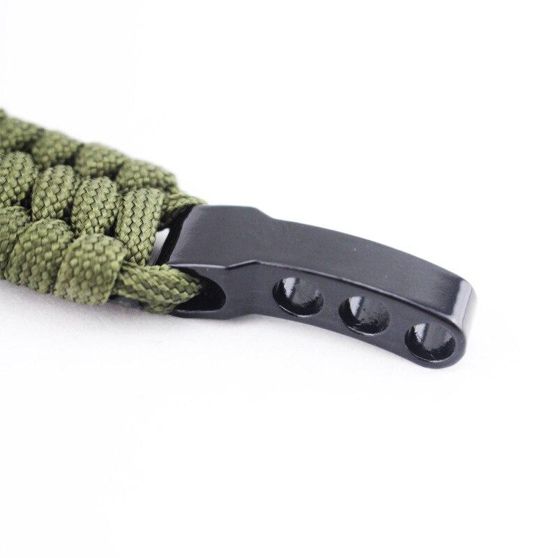 Camping Hiking Survival Parachute Cord Bracelet For Men Women Rope Buckle Emergency Kit Wristbands Men Jewelry Bracelet