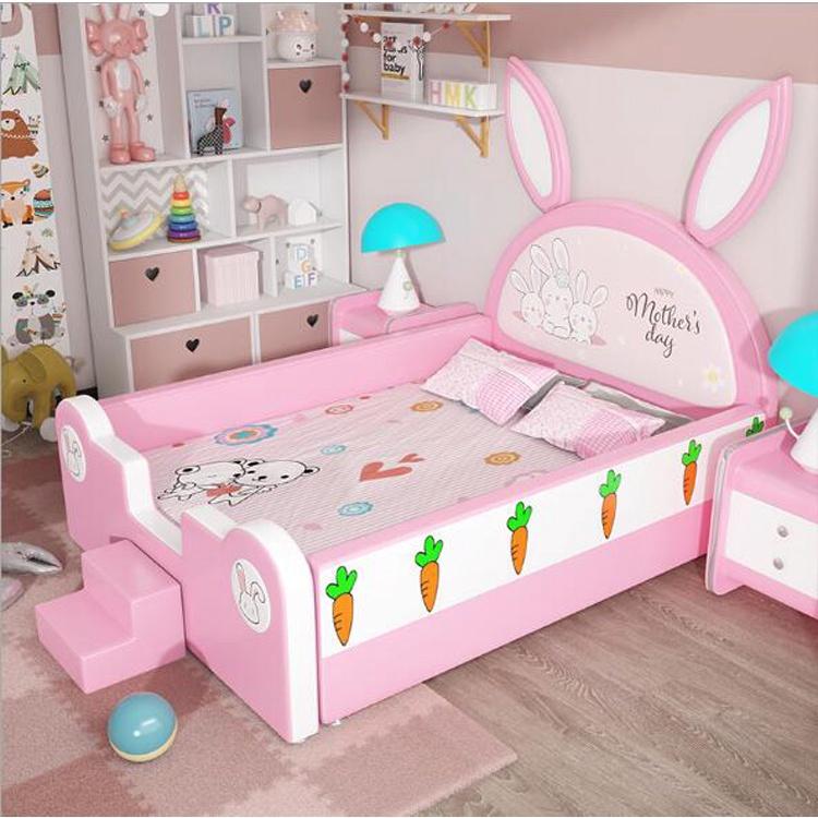 Giường ngủ cho bé gái đầu tai thỏ siêu đẹp