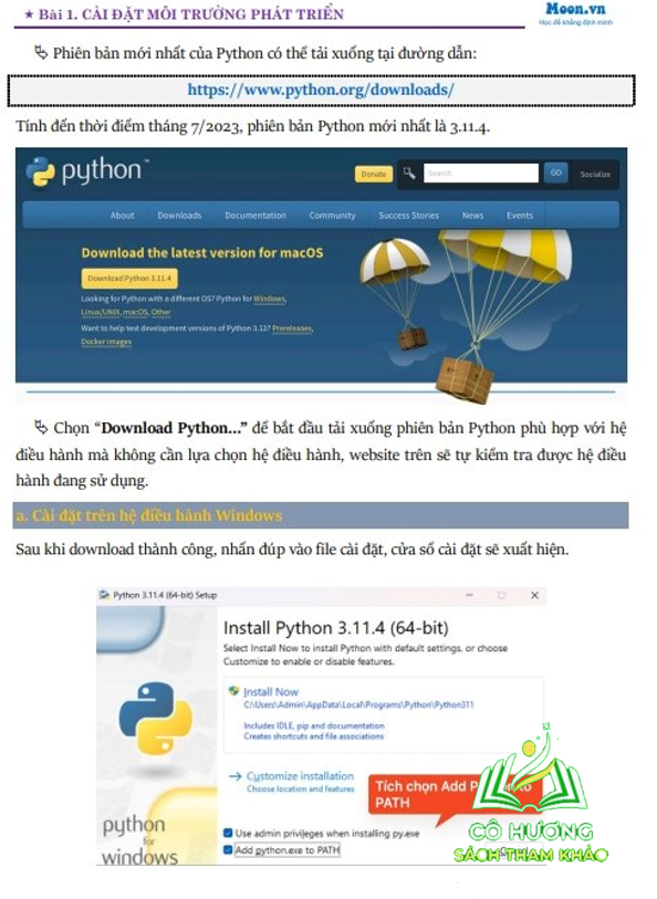 Sách lập trình Python cơ bản, cho người mới bắt đầu