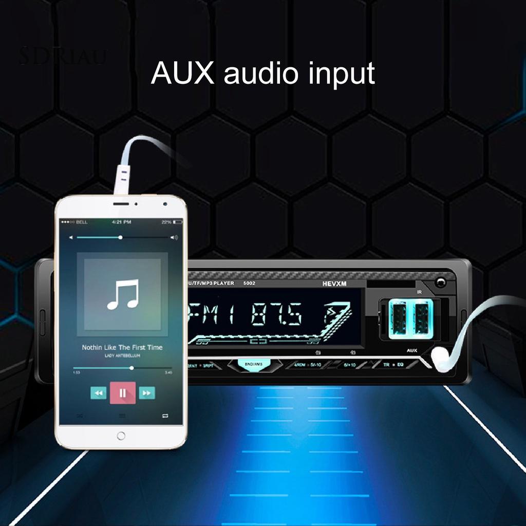 *QCDZ* 5006 12V Car MP3 Player Dual USB Quick Charging Bluetooth U Disk Card Radio Player for Vehicles