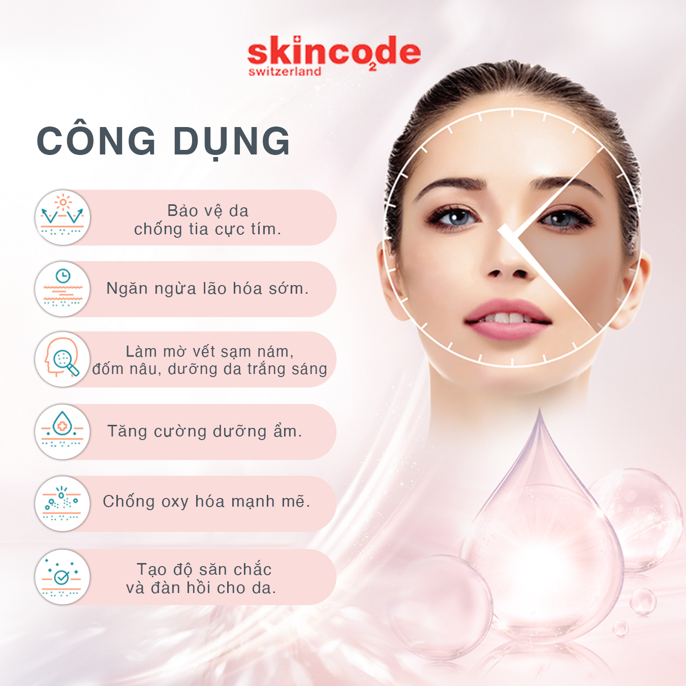 Kem dưỡng trắng chống nắng Skincode Alpine White Brightening Day Cream SPF15 50ml - MS 1600