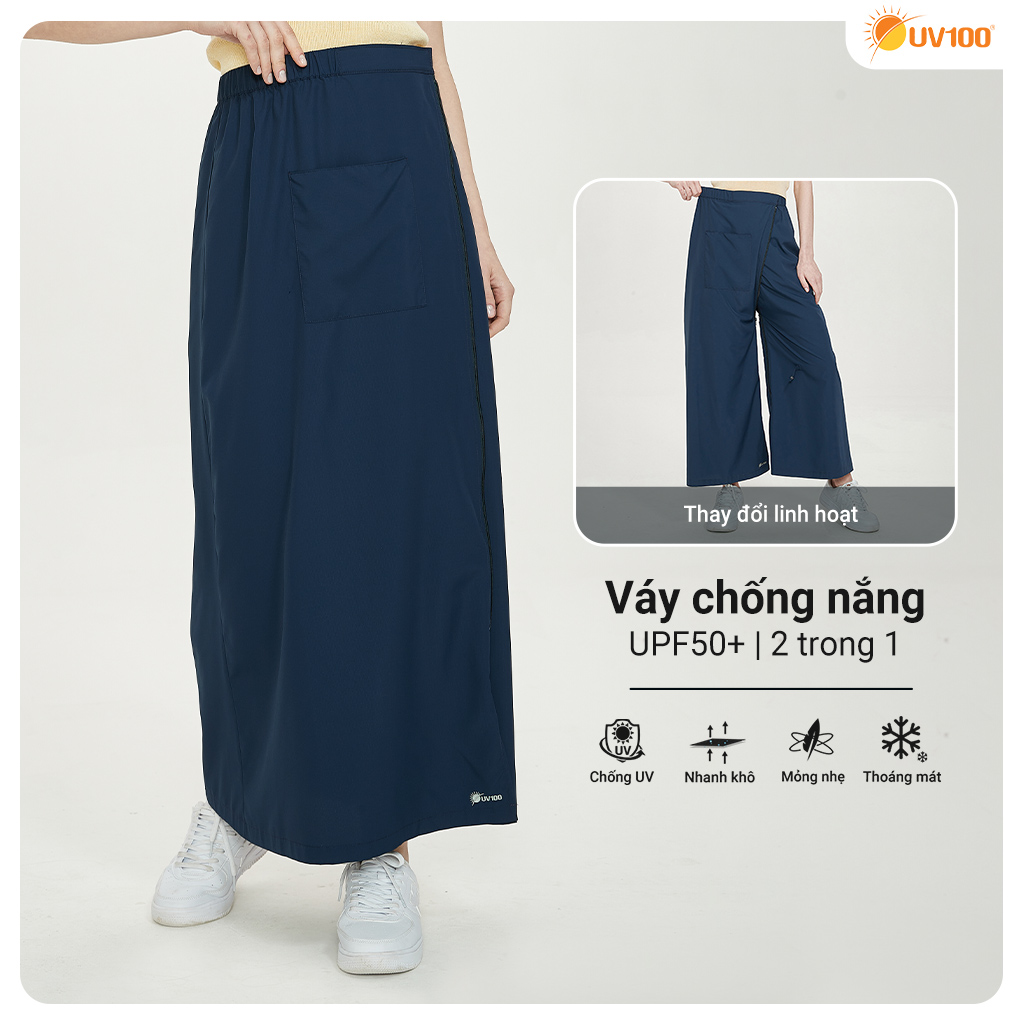 Váy chống nắng đa năng UV100 Suptex-Cool CG23107 - Mỏng nhẹ mát, thay đổi linh hoạt dạng quần & váy
