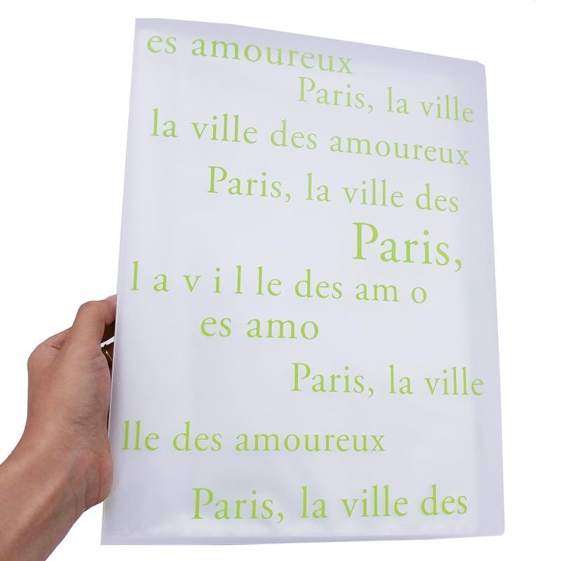 Bìa 20 Lá Trong Mờ - Thiết Kế Kiểu Paris Double A CH19312-EN - Xanh Lá 3