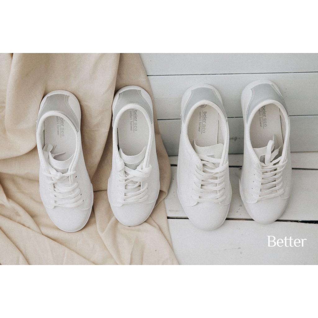 Giày sneaker trắng gót hồng 021017002 gót bạc 021017001- Better Shoes