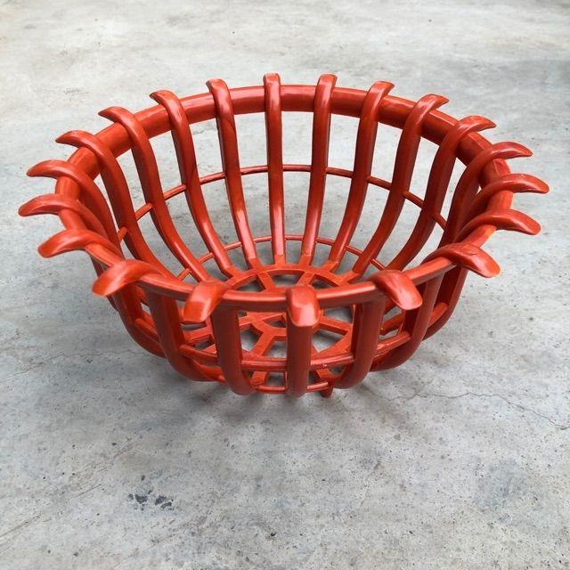 Chậu sen nhựa giả gỗ phi 25cm trông Lan, chậu lan hình sen