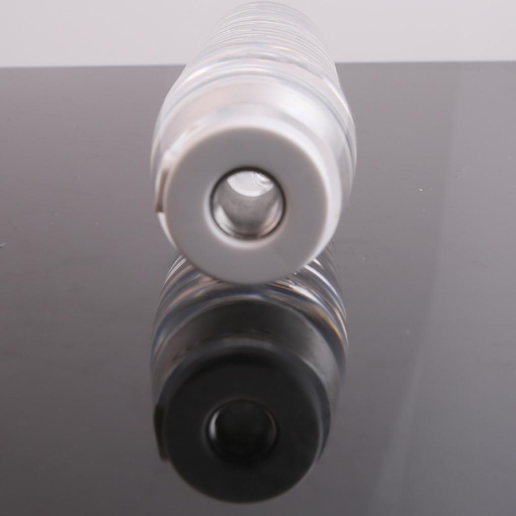 Universal Car Blue LED Gear Shift Lever Knob Head Shifter Crystal Bubble 15cm Clear