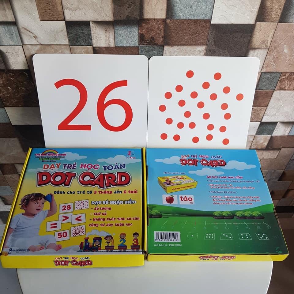 Thẻ Học Thông Minh Cho Bé, Flashcard Dot Card Khổ Lớn 21x21cm, Đồ Chơi Giáo Dục Sớm Cho Bé