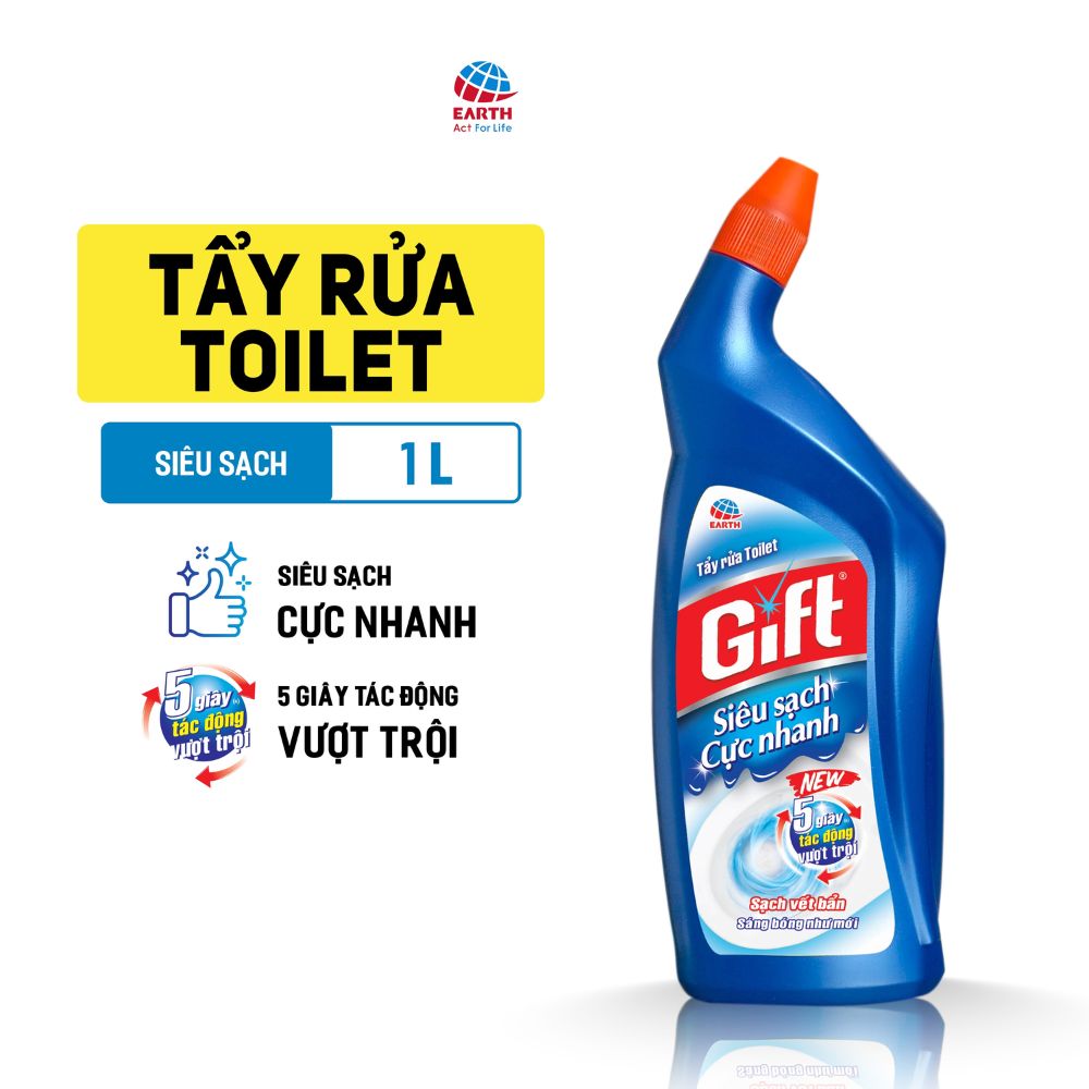 Nước tẩy Toilet Gift Siêu Sạch - Chai 1 Lít