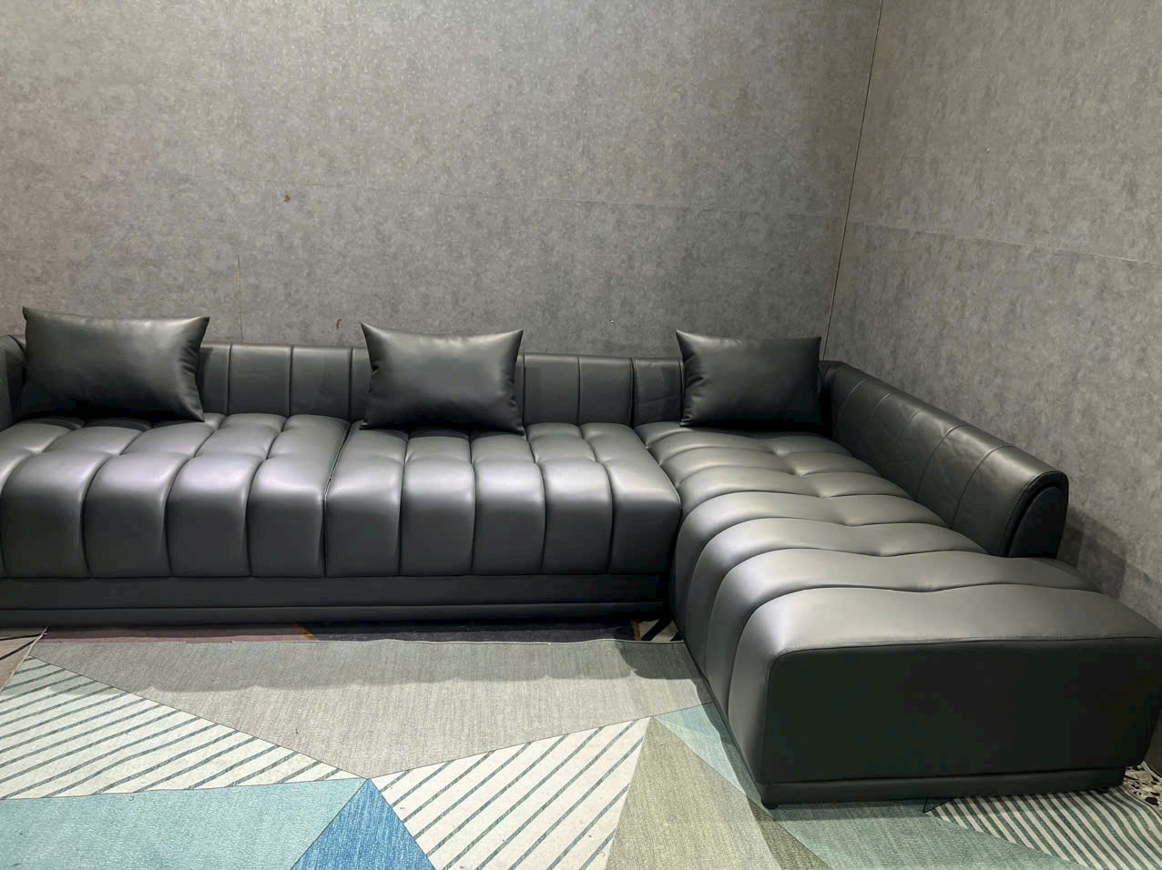 Sofa góc L phòng khách Tundo Hugo NK2025 KT 3m1 x 1m8