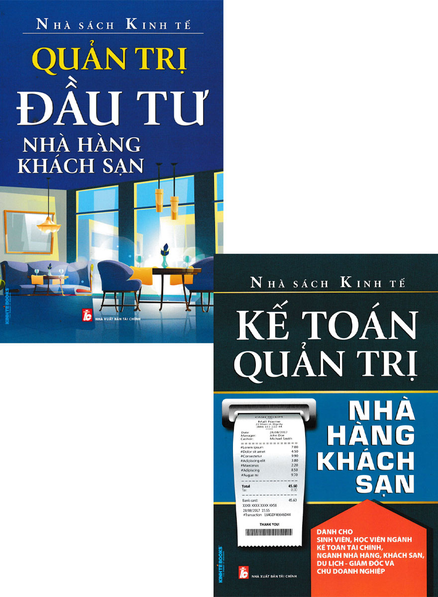 Combo Quản Trị Đầu Tư Nhà Hàng Khách Sạn + Kế Toán Quản Trị Nhà Hàng Khách Sạn (Bộ 2 Cuốn) _KT