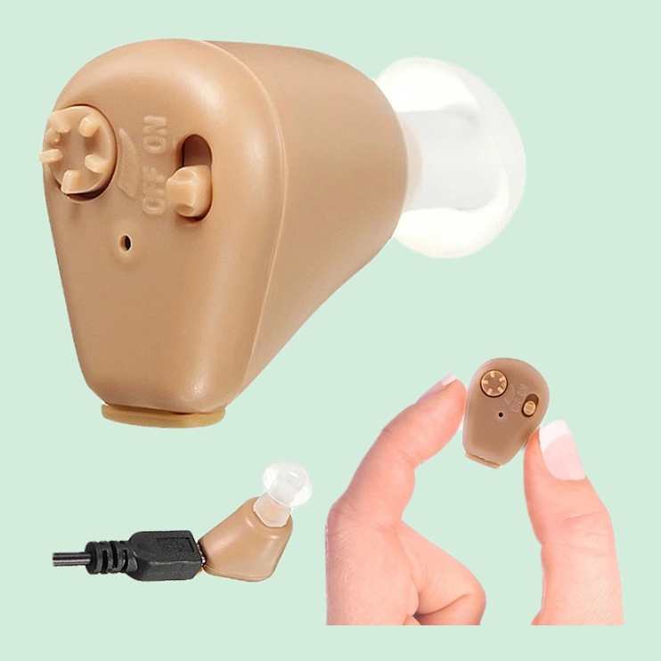 Tai Nghe Trợ Thính Không Dây Mini AXON – Sạc Pin Tiện Lợi, Âm Thanh Rõ Nét, Loại Tốt, đèn trang trí