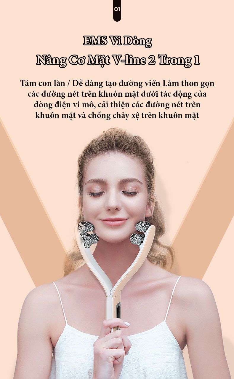 Máy Massage Nâng cơ mặt V-line K-SKIN Bản Cao Cấp Đặc Biệt Màu Hồng San Hô, Giúp Thon Gọn Cằm Và Cổ, Kết Hợp Sóng RF và EMS Giúp Nâng Cơ Trẻ Hóa Da, Săn Chắc Da, Giảm Nếp Nhăn Trên Da - Hàng Chính Hãng