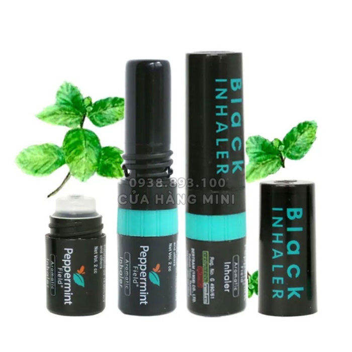 Dầu Hít Đen 2 Đầu Black Inhaler Peppermint Thái Lan