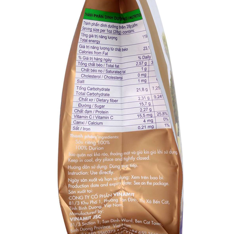 Sầu Riêng Sấy Lạnh Premium Vinamit