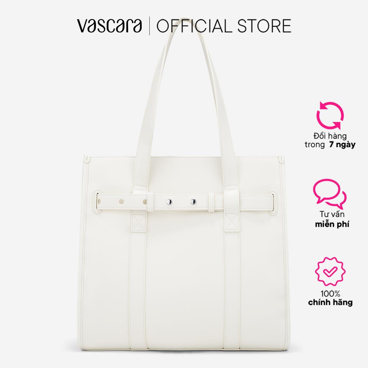Vascara Túi Tote Phom Chữ Nhật Nhấn Đai Trang Trí - TOT 0167