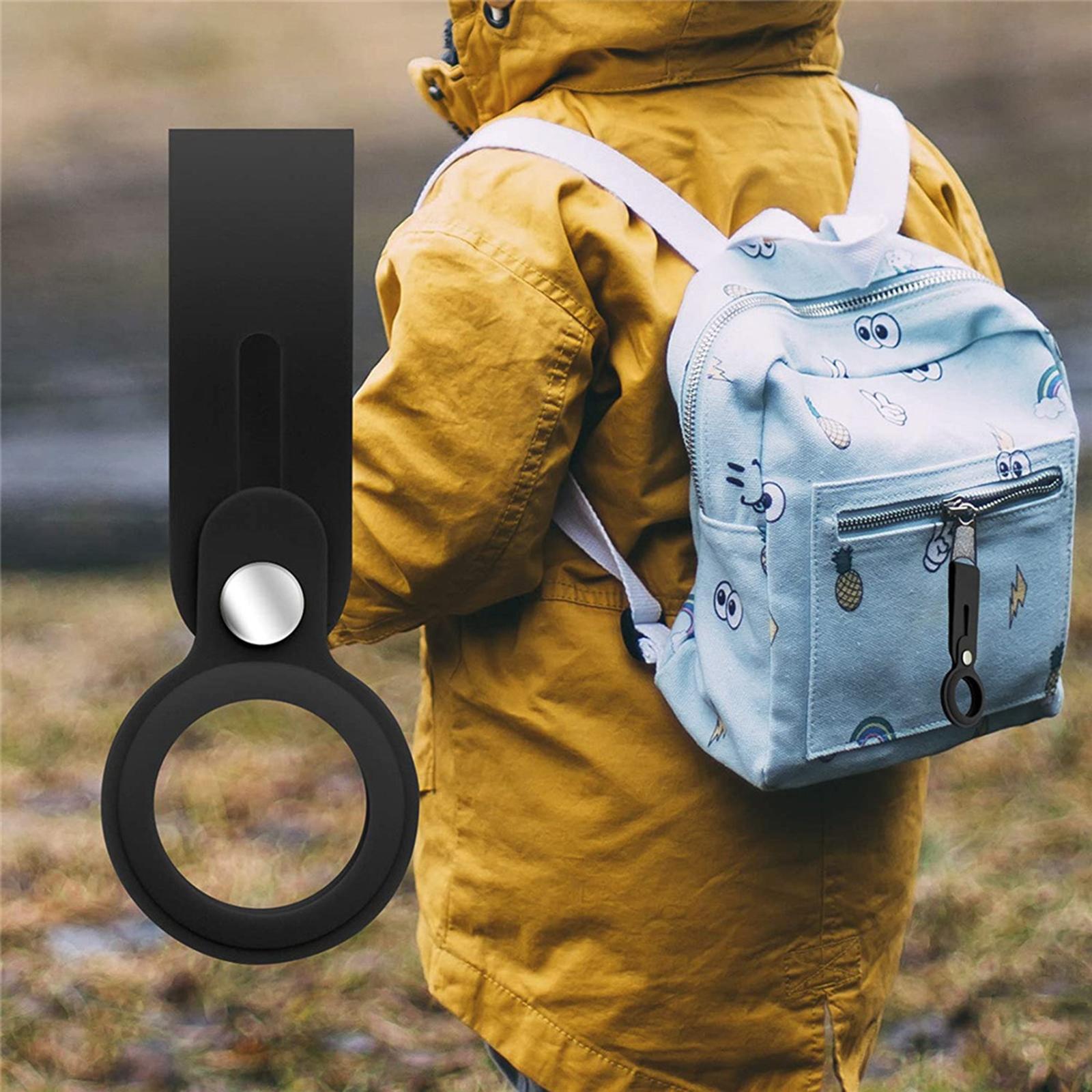 Soft Silicone Case Compatible with AirTags, Silicone Protective Cover for AirTag Keychain Holder Tracker Finder