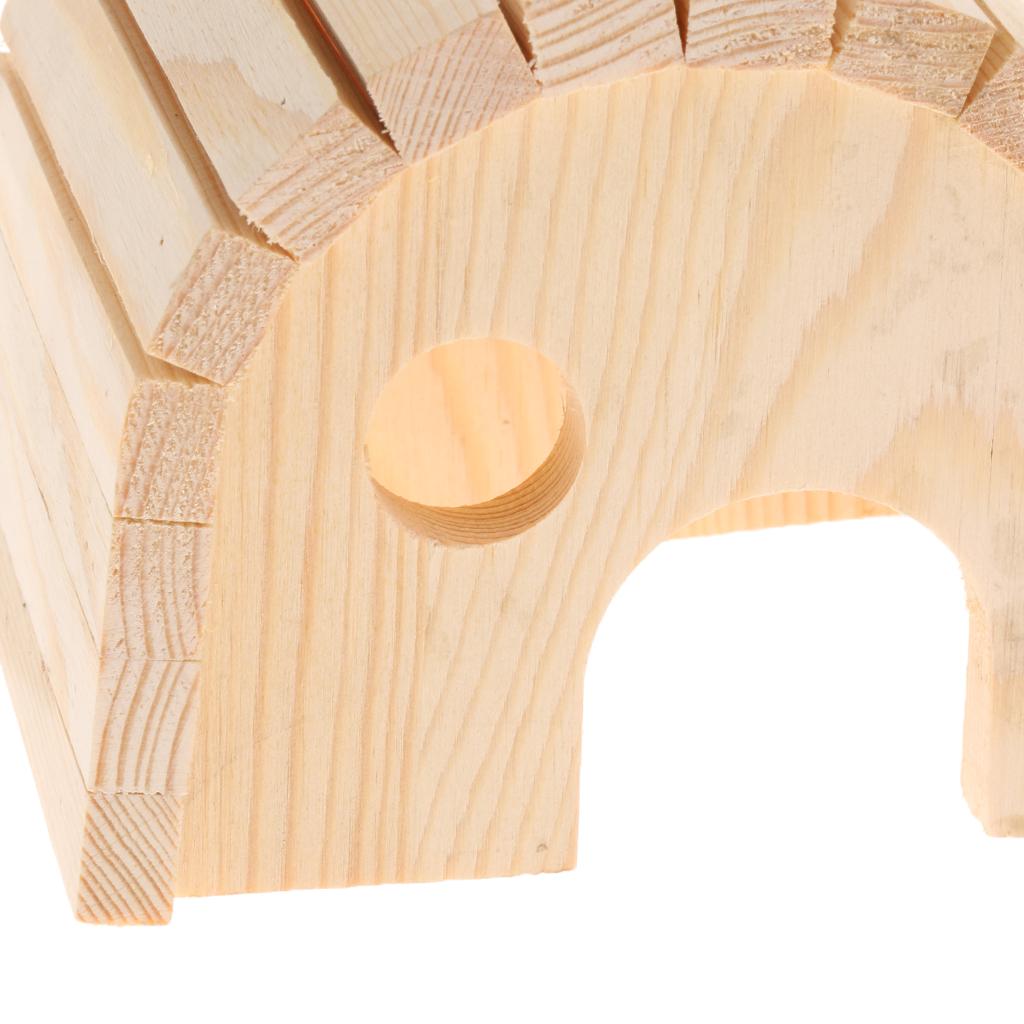 Wooden Hamster House Hamster Toy Gerbil Chew Toys Small Pets House